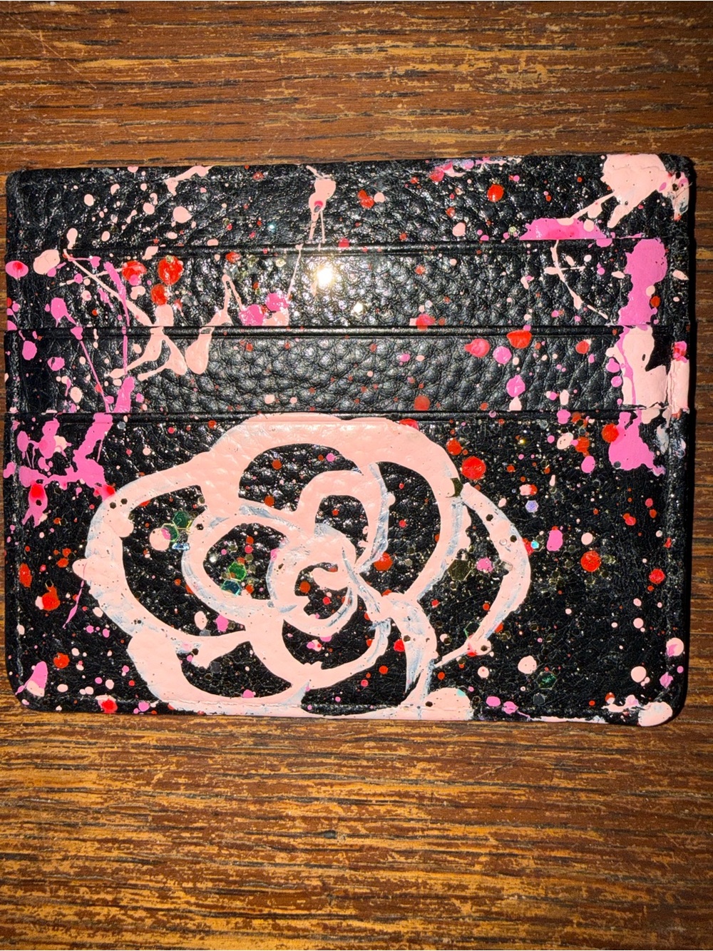 EEUC Anca Barbu hand painted credit card holder